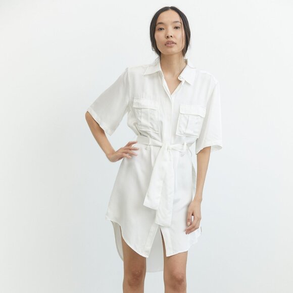 Elegant White High Low Dress - Picture 1 of 4